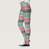Kwanzaa-Flaggenmuster Leggings (Links)