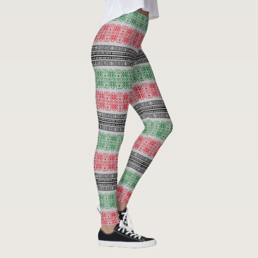 Kwanzaa Flaggenmuster Leggings (Rechts)