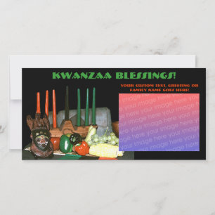 Kwanzaa Foto Cards Feiertagskarte