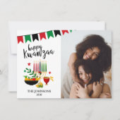 Kwanzaa Foto Feiertagskarte (Vorderseite)