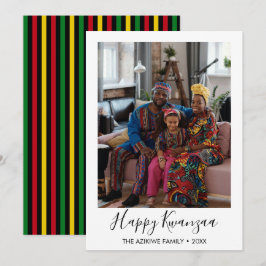 Kwanzaa Foto Holiday Card Feiertagskarte