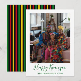 Kwanzaa Foto Holiday Card Feiertagskarte