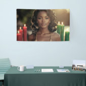 KWANZAA - FROHES KWANZAA - BANNER (Messeveranstaltung)