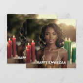 KWANZAA - FROHES KWANZAA - EINLADUNG (Vorne/Hinten)