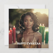 KWANZAA - FROHES KWANZAA - EINLADUNG (Rückseite)