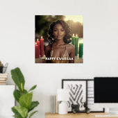 KWANZAA - FROHES KWANZAA -  POSTER (Heimbüro)
