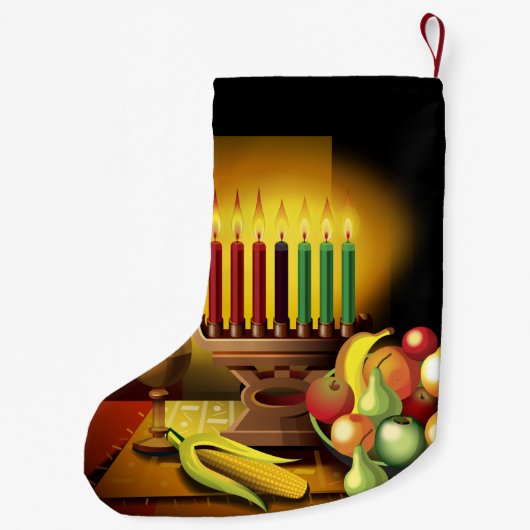 Kwanzaa-Geschenk-Strumpf Kleiner Weihnachtsstrumpf (Rückseite)
