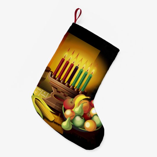 Kwanzaa-Geschenk-Strumpf Kleiner Weihnachtsstrumpf (Vorderansicht (hängend))