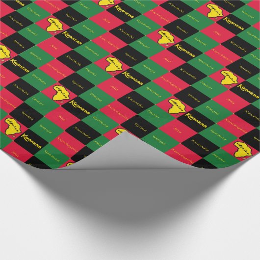 Kwanzaa Geschenkpapier (Ecke)