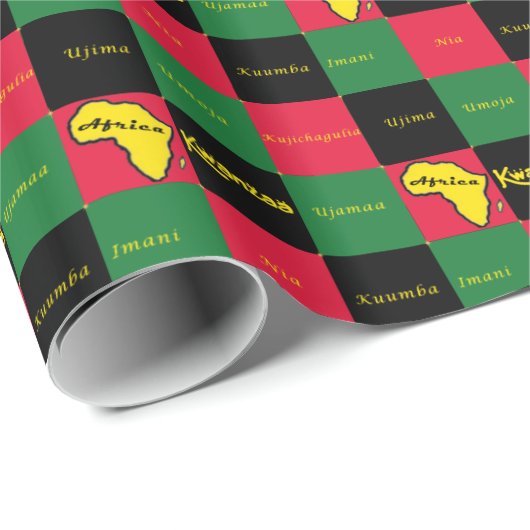 Kwanzaa Geschenkpapier (Rolleneckpunkt)