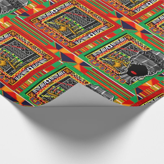 Kwanzaa Geschenkpapier (Ecke)