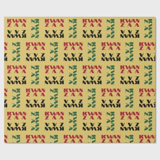 Kwanzaa Geschenkpapier (Flach)