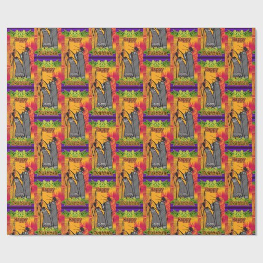 Kwanzaa Geschenkpapier (Flach)
