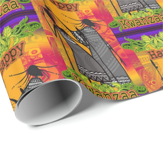 Kwanzaa Geschenkpapier (Rolleneckpunkt)