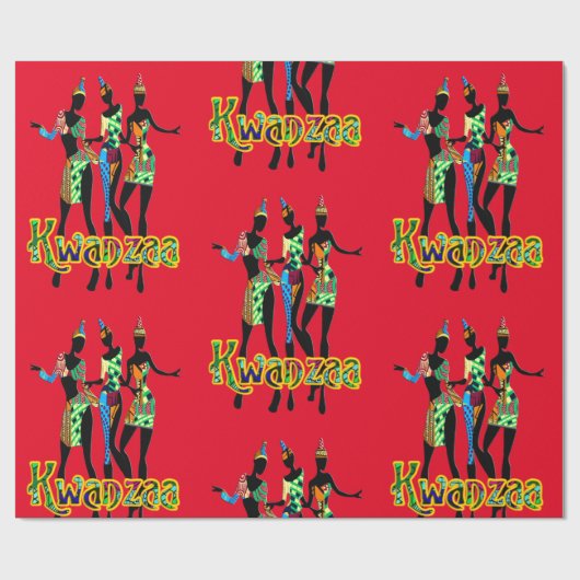 Kwanzaa Geschenkpapier (Flach)