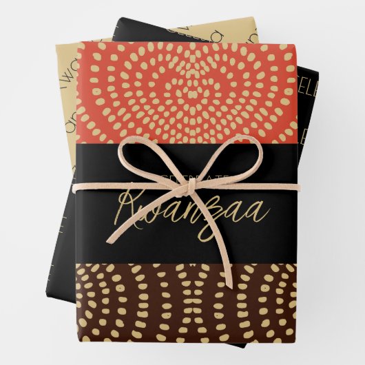 Kwanzaa Geschenkpapier Set (Beispiel)