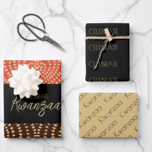 Kwanzaa Geschenkpapier Set