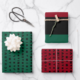 KWANZAA GESCHENKPAPIER SET