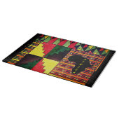 Kwanzaa Glas Cutting Board Schneidebrett (Ecke)
