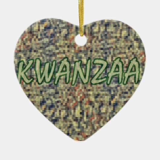 Kwanzaa Greetings Keramikornament (Vorne)