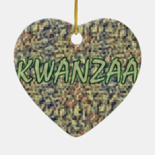 Kwanzaa Greetings Keramikornament (Hinten)