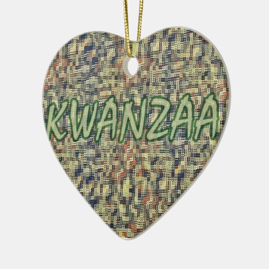 Kwanzaa Greetings Keramikornament (Links)