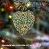 Kwanzaa Greetings Keramikornament