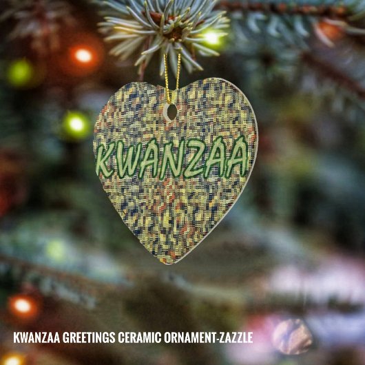 Kwanzaa Greetings Keramikornament