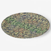 Kwanzaa Greetings Pappteller (Schrägansicht)