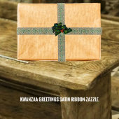 Kwanzaa Greetings Satinband