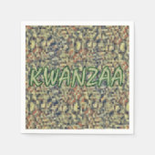 Kwanzaa Greetings Serviette (Vorderseite)