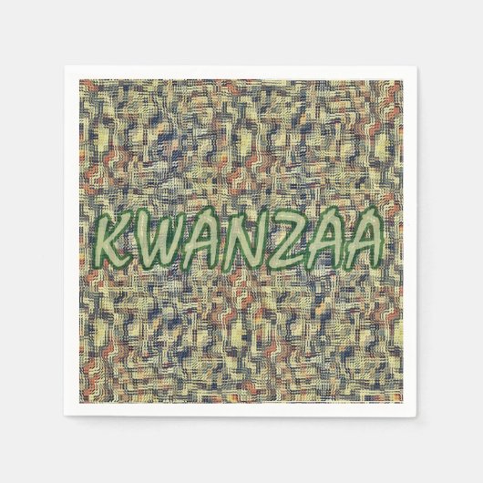 Kwanzaa Greetings Serviette (Vorderseite)