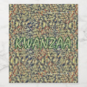 Kwanzaa Greetings Weinetikett (Einzelnes Label)