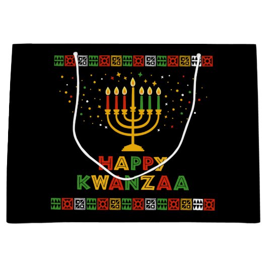 Kwanzaa Große Geschenktasche Geschenktüte (Vorderseite)