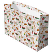 Kwanzaa Große Geschenktasche Geschenktüte (Rückseite Schrägansicht)