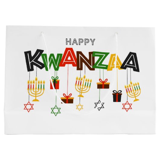 Kwanzaa Große Geschenktasche Geschenktüte (Rückseite)