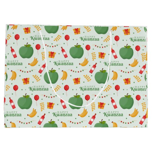 Kwanzaa Große Geschenktasche Geschenktüte (Rückseite)