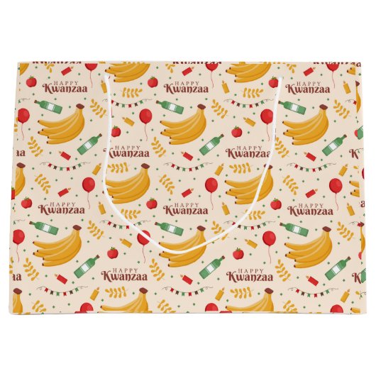 Kwanzaa Große Geschenktasche Geschenktüte (Vorderseite)