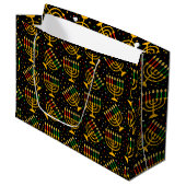 Kwanzaa Große Geschenktasche Große Geschenktüte (Vorderseite Schrägansicht)