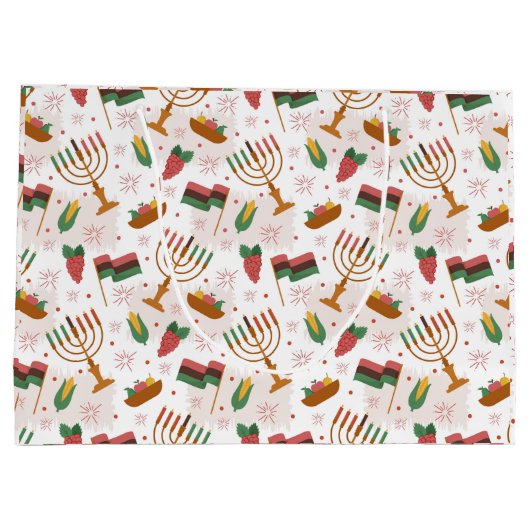 Kwanzaa Große Geschenktasche Große Geschenktüte (Rückseite)