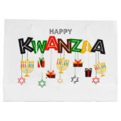 Kwanzaa Große Geschenktasche Große Geschenktüte (Rückseite)