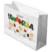 Kwanzaa Große Geschenktasche Große Geschenktüte (Vorderseite Schrägansicht)