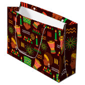 Kwanzaa Große Geschenktasche Große Geschenktüte (Vorderseite Schrägansicht)