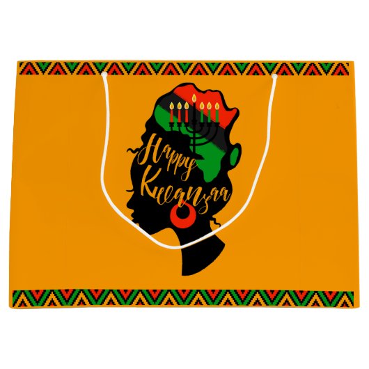 Kwanzaa Große Geschenktüte (Vorderseite)