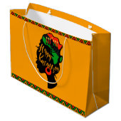 Kwanzaa Große Geschenktüte (Rückseite Schrägansicht)
