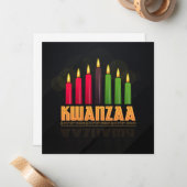 Kwanzaa Grußkarte Mitteilungskarte (Vorderseite/Rückseite Beispiel)
