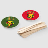 Kwanzaa Hand Fan - Gastgeschenk Fächer (Non-assembled)