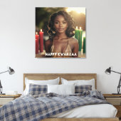 KWANZAA - HAPPY KWANZAA -  LEINWANDDRUCK (Insitu (Schlafzimmer))
