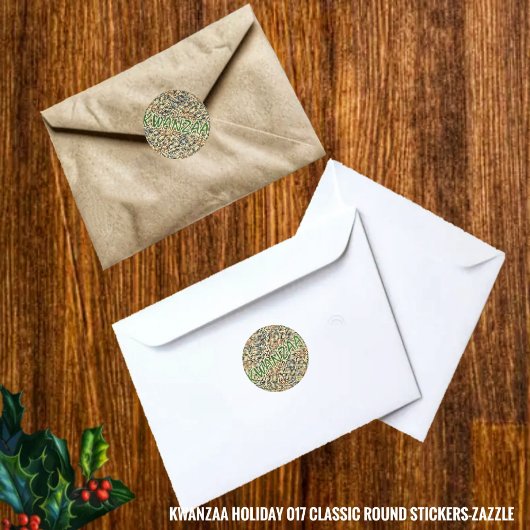 Kwanzaa Holiday 2017 Runder Aufkleber