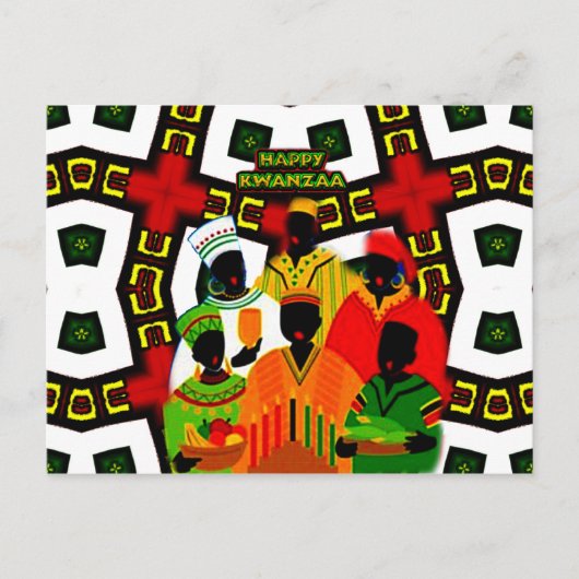 Kwanzaa Holiday Celebration_ Postkarte (Vorderseite)